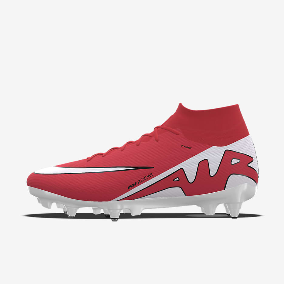 Calzado de futbol personalizado para terreno blando Nike Mercurial Superfly 9 Elite By You. Nike